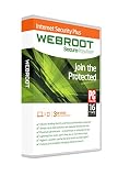 Webroot Internet Security Plus + Antivirus 2018 | PC | 3 Device | 1 Year Subscription